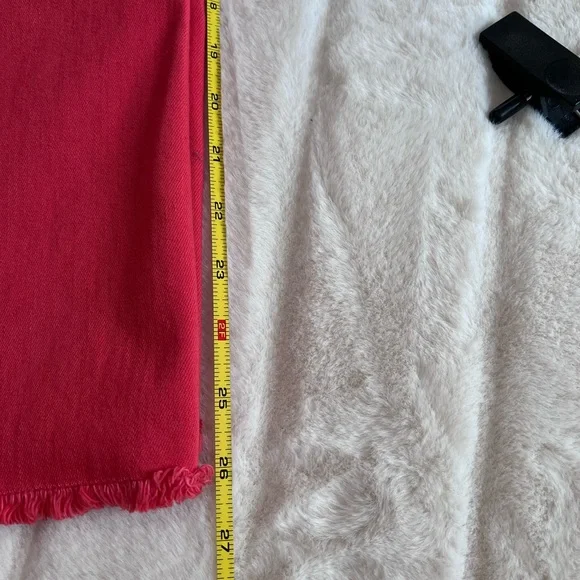 Vineyard Vines Mariner Wide Leg Cropped Trouser-Style Jean size 25 Red - Picture 11 of 12